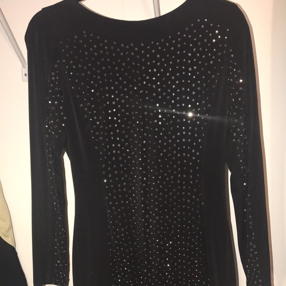 Calvin Kline Long Sleeve Black Dress. Size 8.